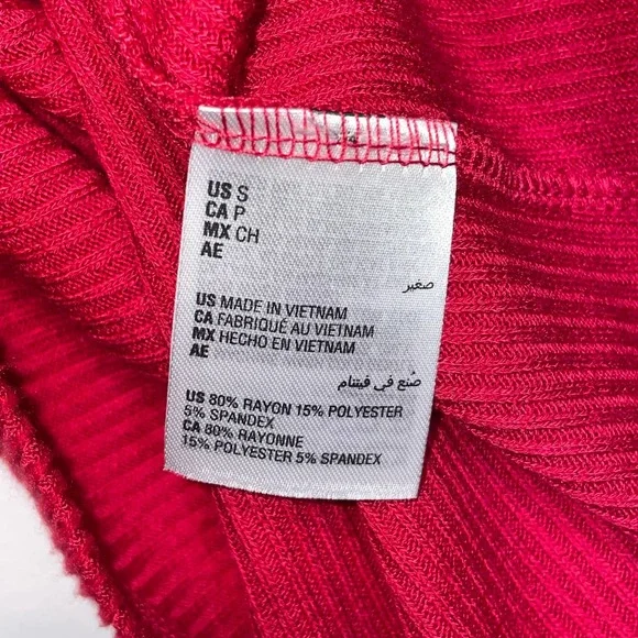 Charter Club Ribbed Henley Pajama Top red Small - Picture 7 of 7